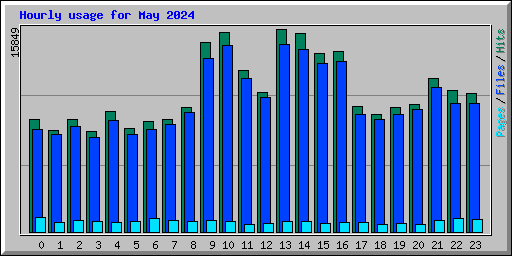 Hourly usage for May 2024