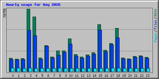 Hourly usage for May 2026